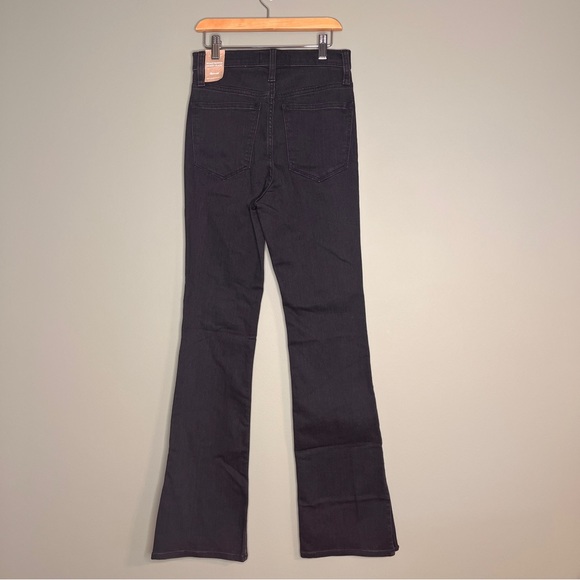 Madewell Black Roadtripper High Rise Jeans Size 24 Stretch Denim NWT - Picture 2 of 10